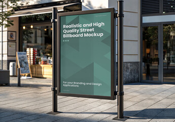 Street Billboard Mockup 48
