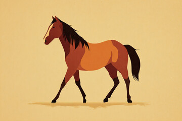 シンプルな馬のイラスト