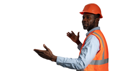  Team Meeting on Construction Site with Foreman, Transparent PNG