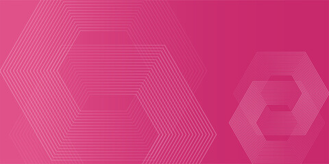 Abstract background. Hexagon halftone lines pattern. Hexagonal geometric design. Modern technology futuristic concept.