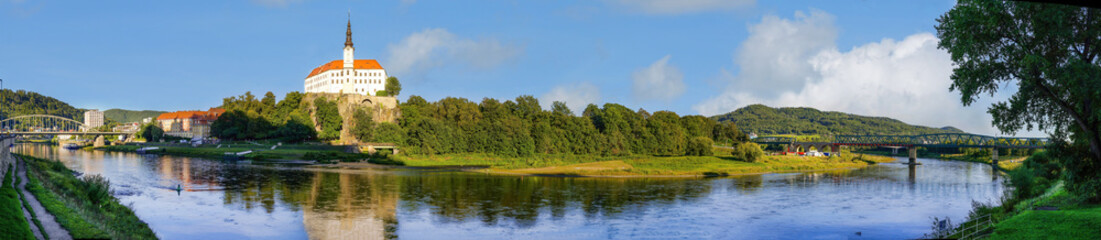 Decin (Tetschen) Tschechien CZ, Panorama