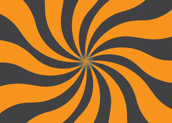 Swirling orange and gray spiral pattern