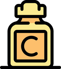 Vitamin c bottle embodying the essence of health, wellness, and the vital role of nutrition in maintaining well being