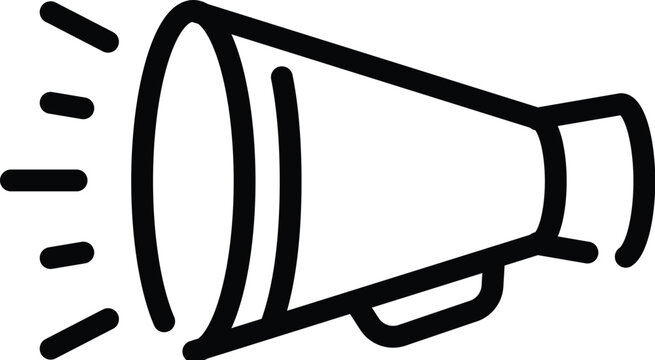 Megaphone Icon Set For Announcement, Marketing, And Public Speaking &mdash; Communication Symbols