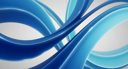 Modern vibrant blue curves swirling dynamically, an abstract flowing design element perfect for technology, innovation, or creative concepts background