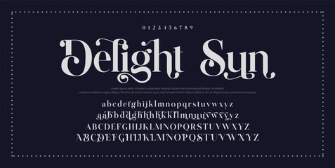 Modern Font. Sans Serif Font. Regular Uppercase Lowercase Typography urban style alphabet fonts for fashion, sport, technology, digital, movie, logo design, vector illustration