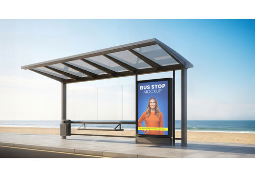Bus Stop Mockup 83