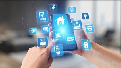 Concept of smart home automation enhances modern living. This innovative smart home system provides security, convenience, and control for a connected lifestyle. Gist