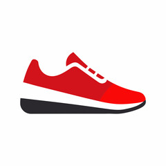 Minimalist running shoe vector illustration

