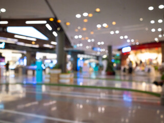 blur background of department store