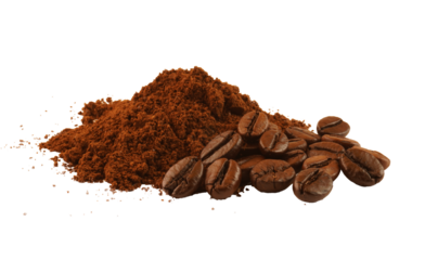 Ground Coffee and Roasted Beans A Rich Aroma Composition for Coffee Lovers