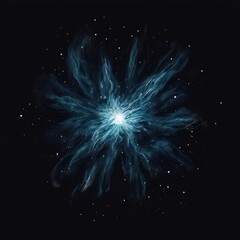 an AI Image Generator, Cloud Formation in a Black Starry Space