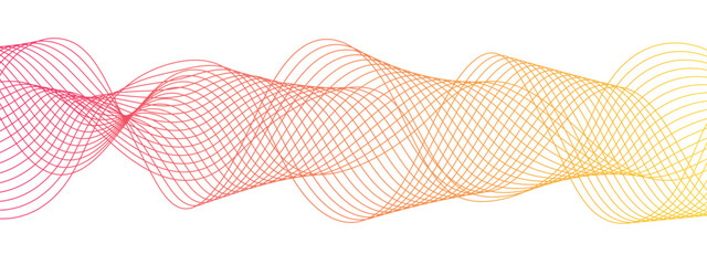 Abstract Bright Neon Green and Yellow Wave Line Art Background, with Smooth, Flowing, and Dynamic Wavy Ribbon Pattern. Ideal for Modern Technology, Music, Energy, and Digital Design