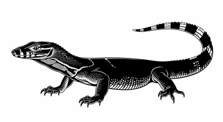 Naklejka premium bearded dragon lizard