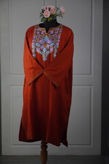 Kaar kash pheran with floral designs