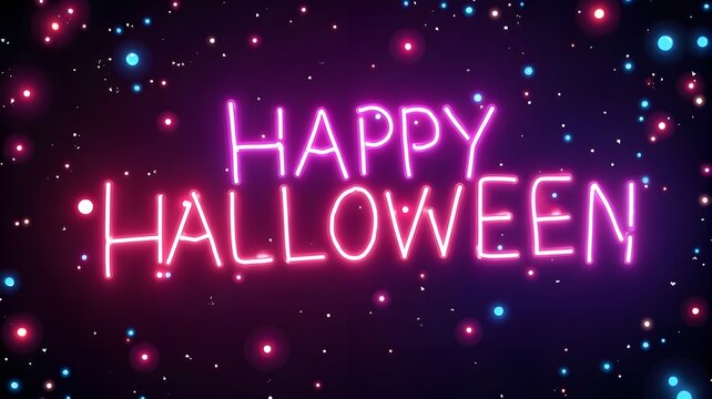 A bright neon sign with illuminated text lights up the night, a colorful vector illustration for a new year party celebration concept and design