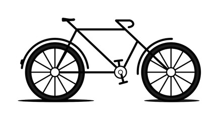 Bicycle icon illustration. bike vector, editable bicycle line vector icon.