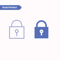 lock icon vector illustration. lock icon outline