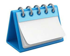 Blank calendar offers fresh start and schedule notes
