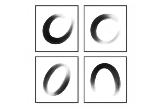 Abstract brushed letters forming word coon, transparent background - Powered by Adobe