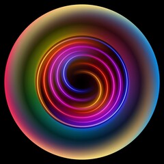 abstract colorful background with multicolor spiral design 