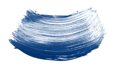 Blue Paintbrush Stroke Artistic Element for Creative Design and Textured Backgrounds