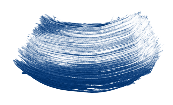 Blue Paintbrush Stroke Artistic Element for Creative Design and Textured Backgrounds - Powered by Adobe