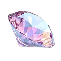 Elegant Iridescent Pink and Purple Polished Gemstone Macro Image