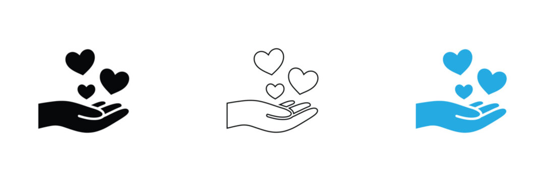 Express love and support with this heartfelt graphic. Perfect for charitable campaigns, social media, or adding a touch of warmth to any design.