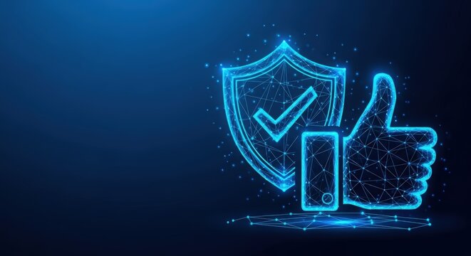 Digital security shield protecting data on connected devices - Powered by Adobe