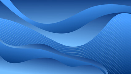 ABSTRACT BACKGROUND WITH HANDDRAWN ORAGNIC SHAPES ELEGANT GRADIENT BLUE SMOOTH COLOR DESIGN VECTOR TEMPLATE GOOD FOR MODERN WEBSITE, WALLPAPER, COVER DESIGN 