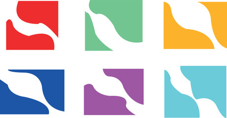 Elegant Curve Lines, Fluid Drops, and Wave Dividers – Modern Abstract Design Elements for Website Headers and Footers, Decorative Vector Collection for Web Templates and Layouts