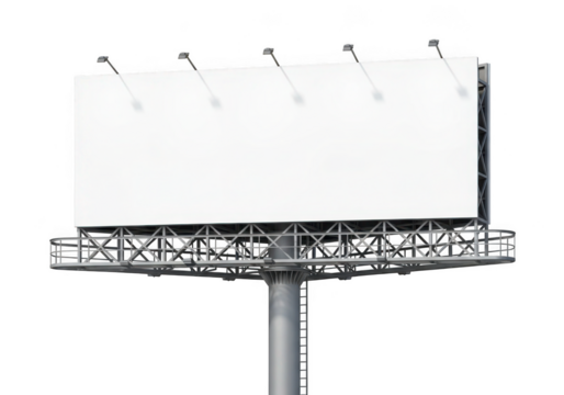 Blank billboard mock up for advertising campaigns, perfect for outdoor advertisements design