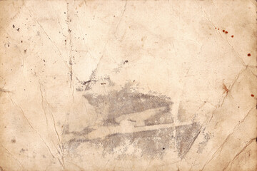 Antique Old Paper Texture Background. Old Antique Paper with Damage Stains. Brown parchment rustic paper sheet with space for text