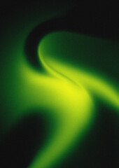 Acid Bloom Abstract Background — Psychedelic Neon Green Glow, Liquid Energy Flow and Vibrant Gradient Texture