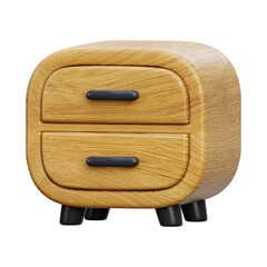 Desk drawer 3d render illustration icon	
