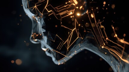 Exploring the fusion of technology and humanity through a digital portrait