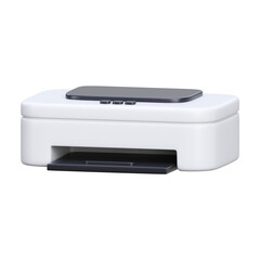 Printer 3d render icon illustration	
