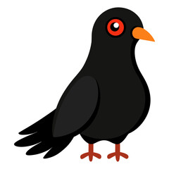 Vector art illustration of a pigeon