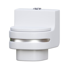 Toilet 3d render icon illustration	
