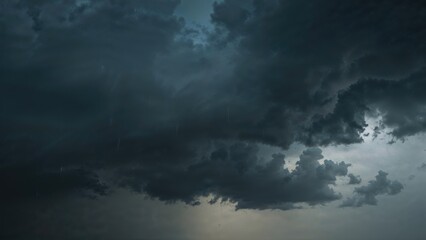 Obraz premium Beautiful dark cloud with raining weather