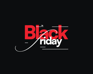 Black Friday Sale Typography | Bold & Script Vector Design