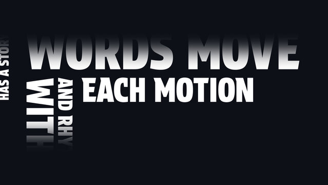 Kinetic Storytelling Typography