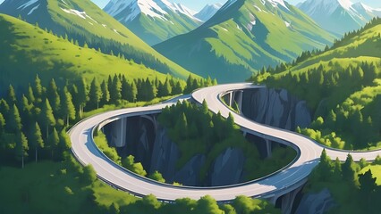 mountain lake in the mountains