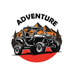 Adventure Vehicle Illustration Logo Vector © Yustina