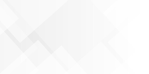 Obraz premium Abstract tech gradient white, gray creative triangle geometric technology space rectangle randomly arranged white line background. paper web overlap presentation design.