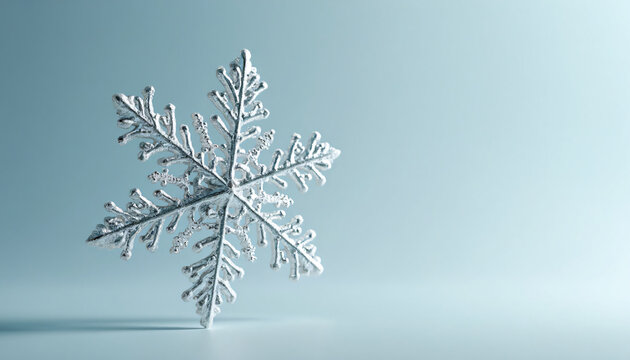 Silver Snowflake Decoration - Powered by Adobe