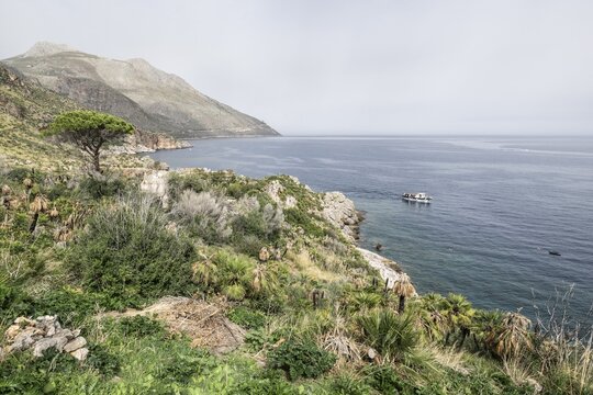 Landscape in the Zingaro National Park, Sicily, Italy