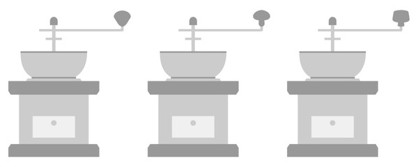 コーヒーミル（グラインダー）3点セット（塗りあり）