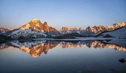 Evening Mood Mountain Landscape Sunset